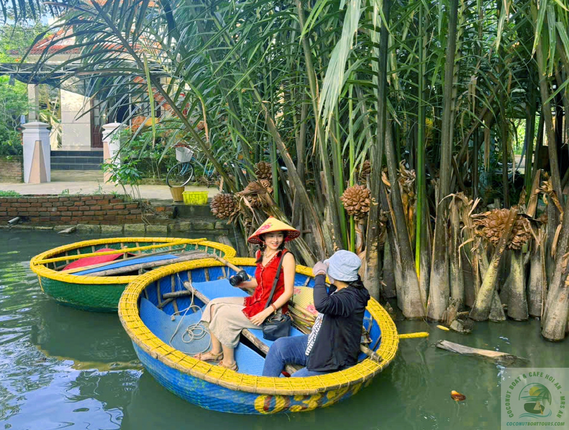 RELAXING FOOT MASSAGE & BASKET BOAT EXPERIENCE TOUR thuyen-thung-9
